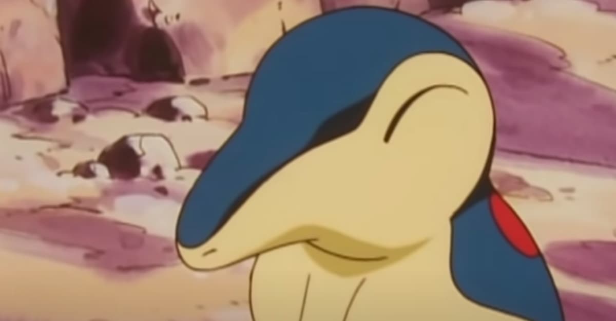 Cyndaquil being a damn cutie in the Pokémon anime
