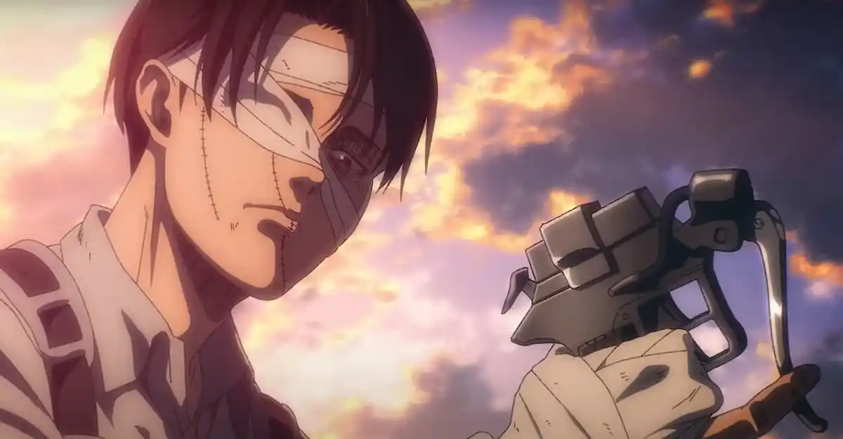 Levi Ackermann looking even more badass than he already did in Attack on Titan Final Season Part 3
