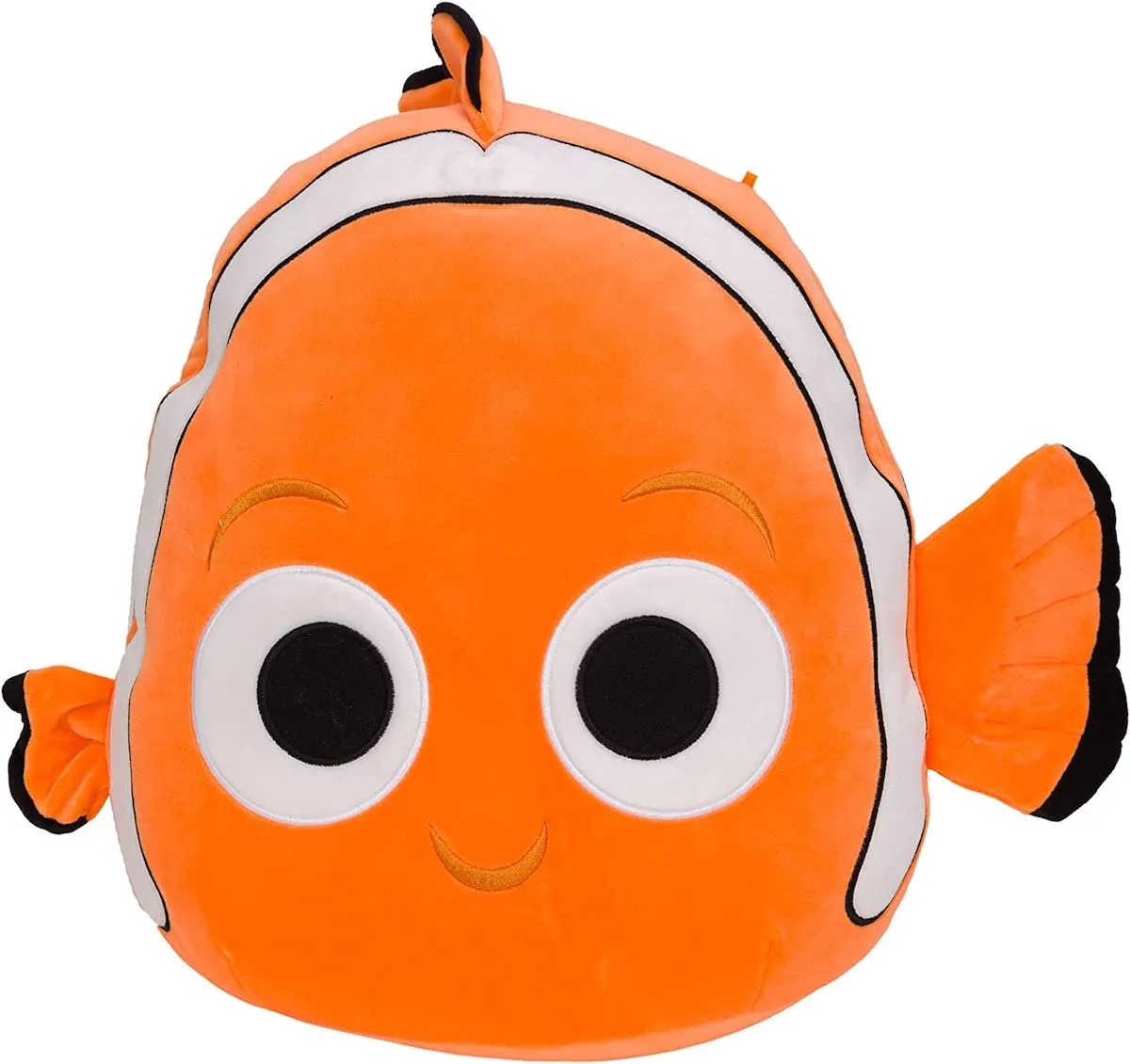 Nemo Squishmallow - an orange clown fish with big eyes