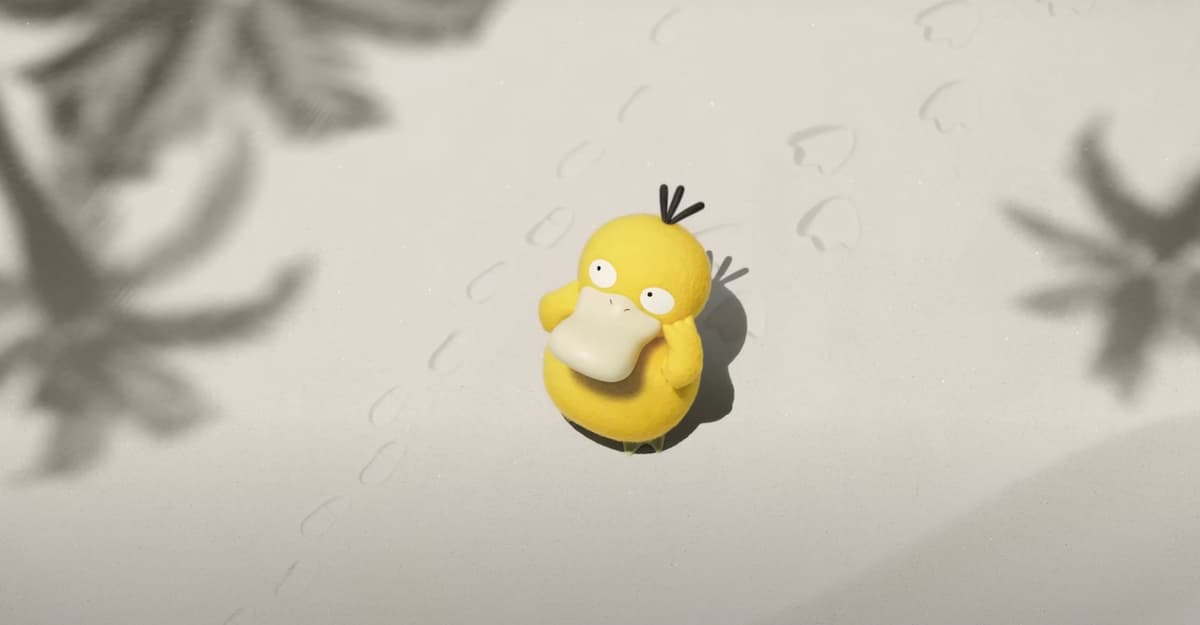 Psyduck being a cutie in the teaser trailer for Pokémon Concierge