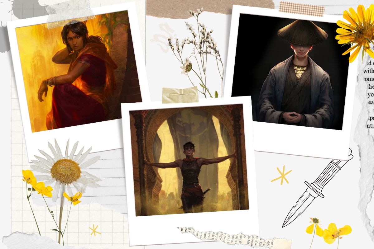 Scrapbook page with three books.