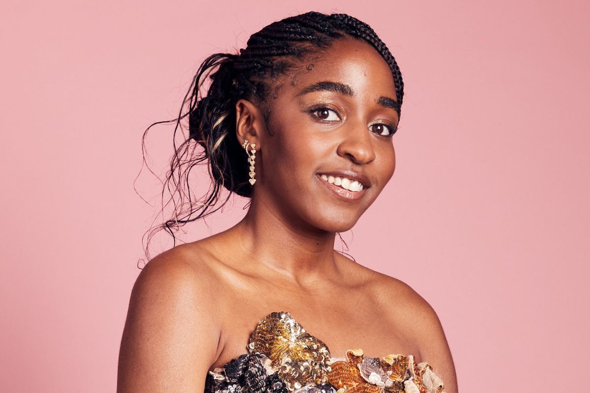 Ayo Edebiri poses in the IMDb Portrait Studio at the 2023 Independent Spirit Awards on March 04, 2023 in Santa Monica, California.