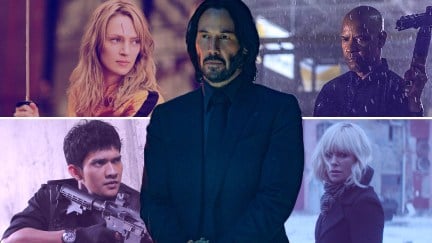 Movies like 'John Wick,' clockwise from top left: 'Kill Bill: Volume 1,' 'The Equalizer,' 'Atomic Blonde,' and 'The Raid'