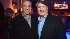 Kevin Feige and Bob Iger smiling