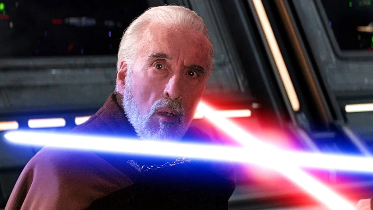 Christopher Lee as Count Dooku in Star Wars Revenge of the Sith