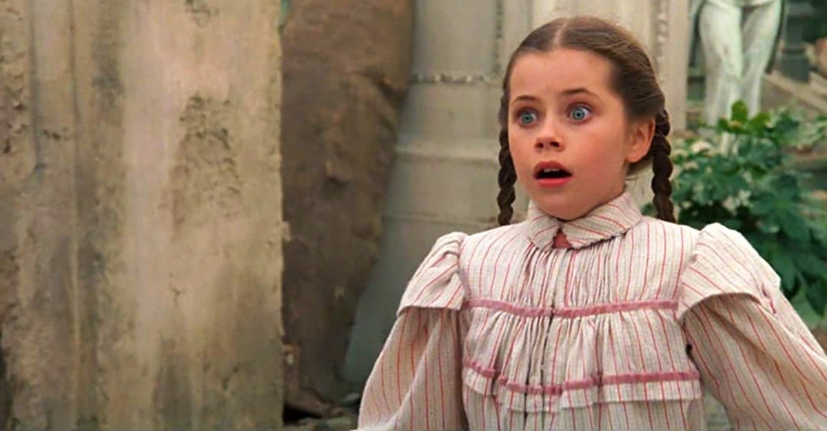 Fairuza Balk as shocked Dorothy in Return to Oz.
