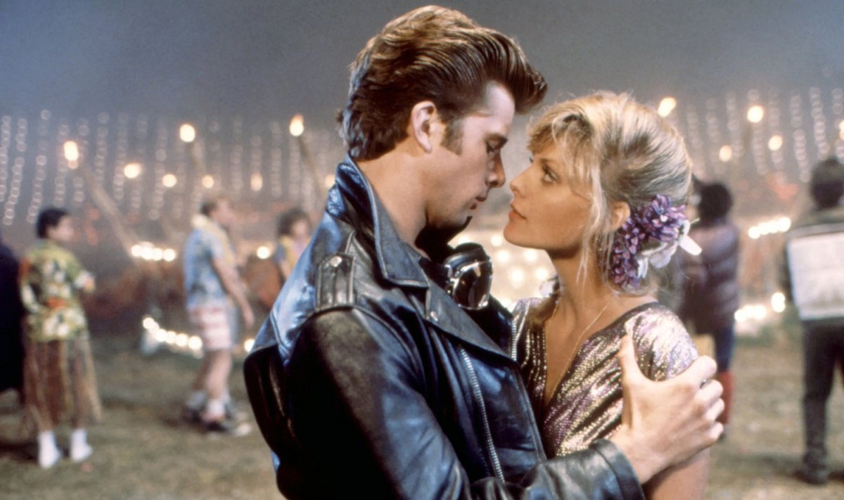 Maxwell Caulfield and Michelle Pfeiffer in Grease 2 (Paramount)