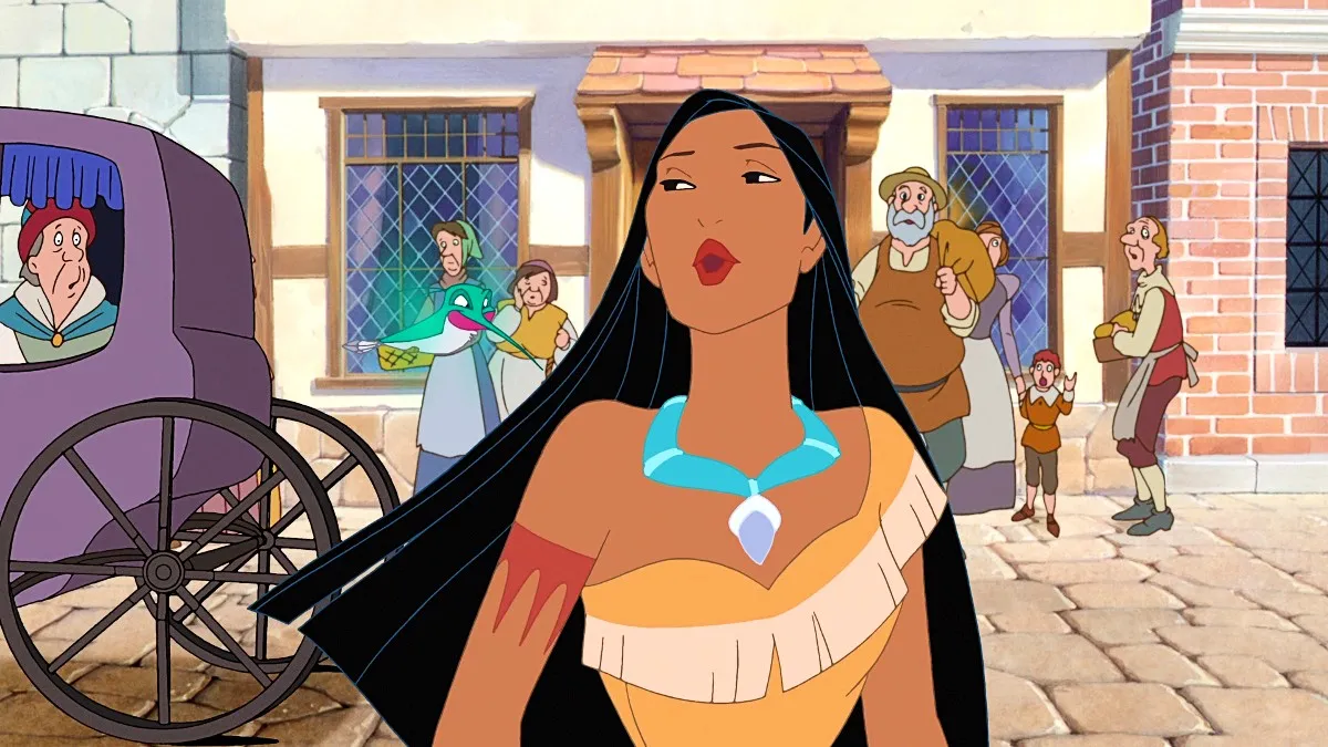 Irene Bedard as Pocahontas in Pocahontas 2: Journey to a New World