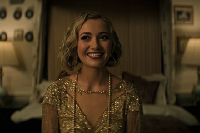 Lady Phoebe smiling in her outfit in You season 4 