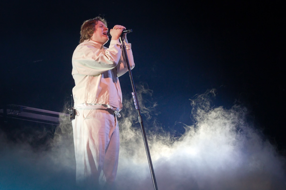 British singer Lewis Capaldi performs live on stage