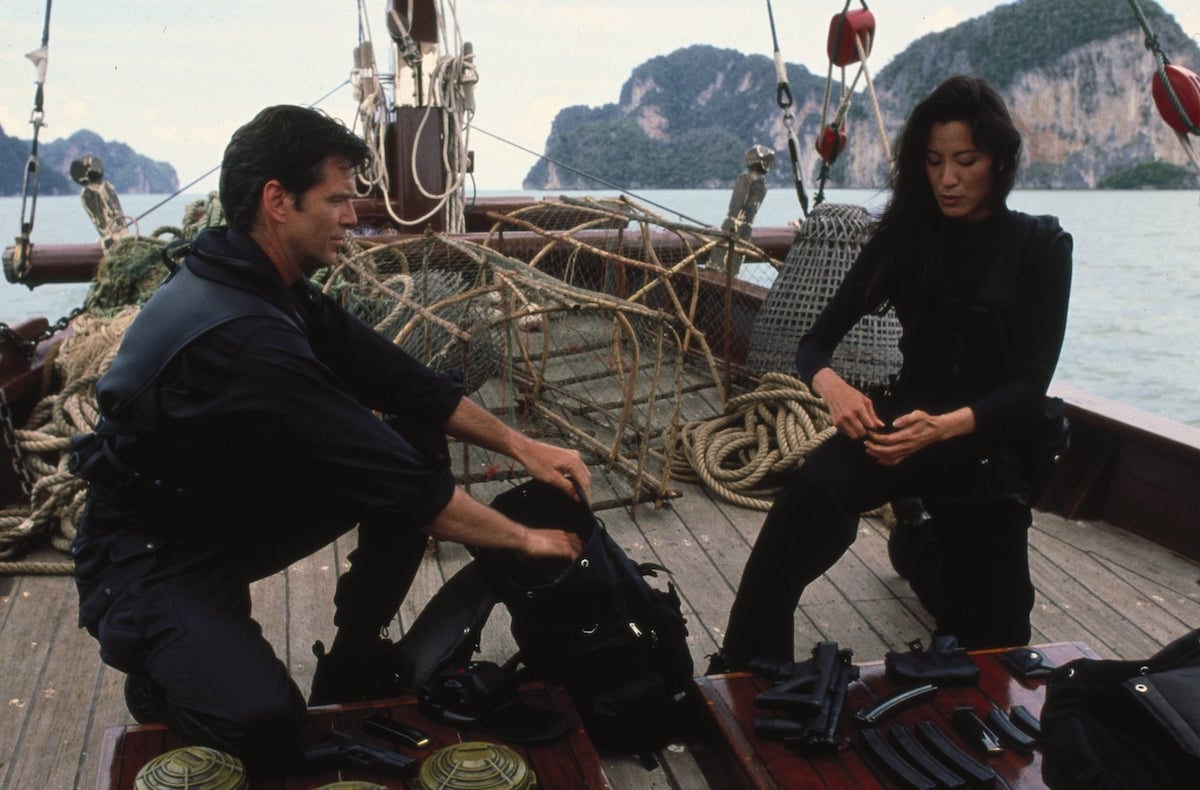 Michelle Yeoh and Pierce Brosnan in 'Tomorrow Never Dies'