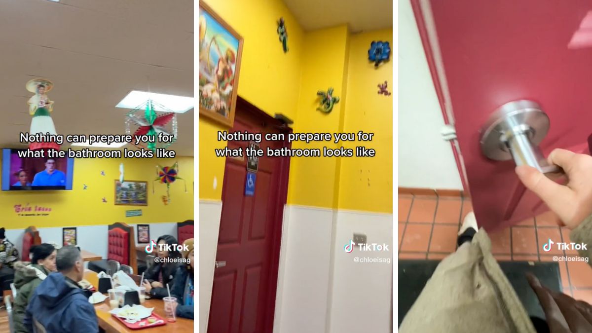 Compilation of screengrabs of the Millennial Grey Mexican Restaurant Bathroom on TikTok