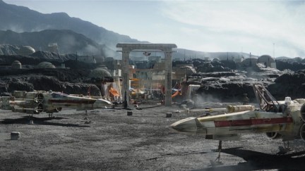 The city of Nevarro in concept art for 'The Mandalorian' season 3