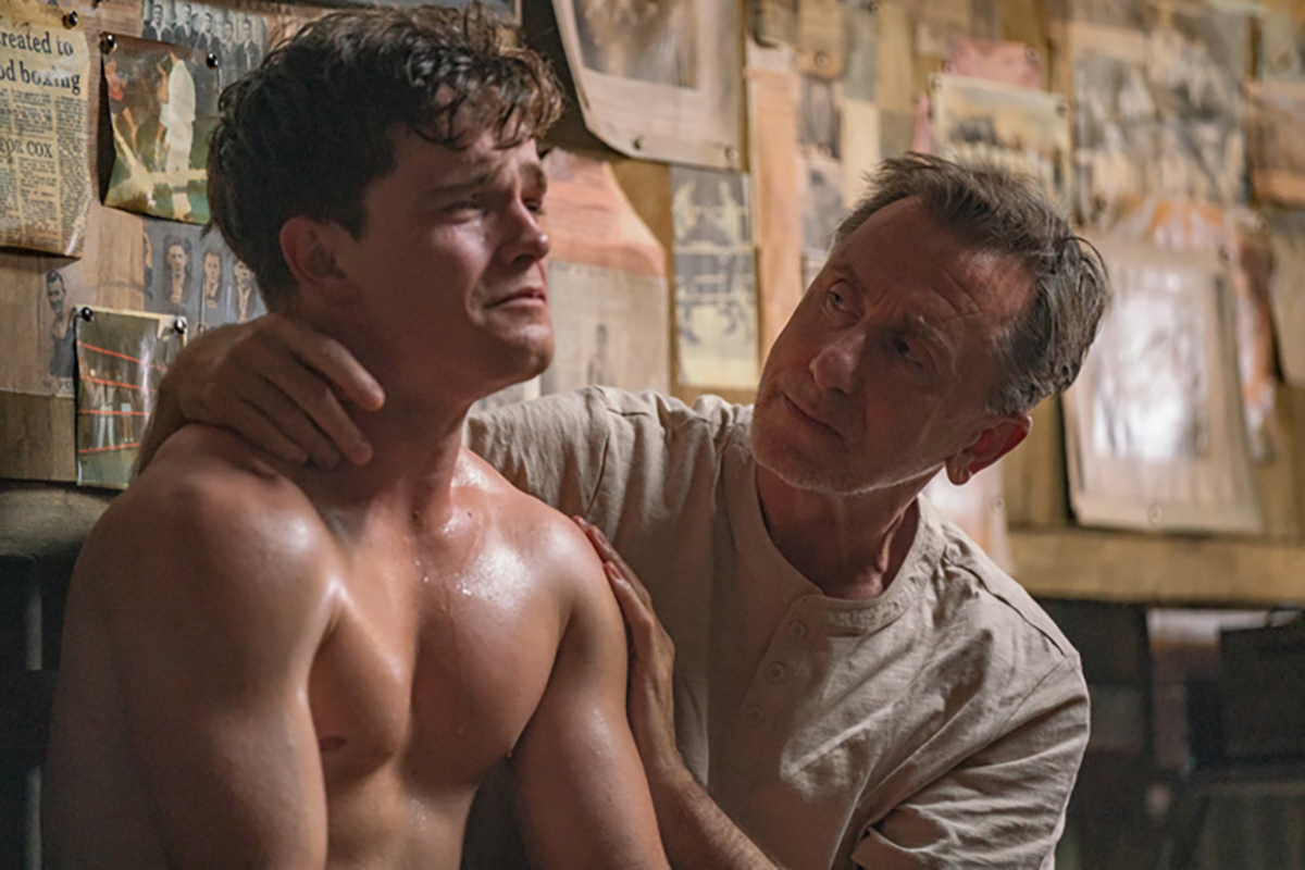 Tim Roth and Jordan Oosterhof in Punch