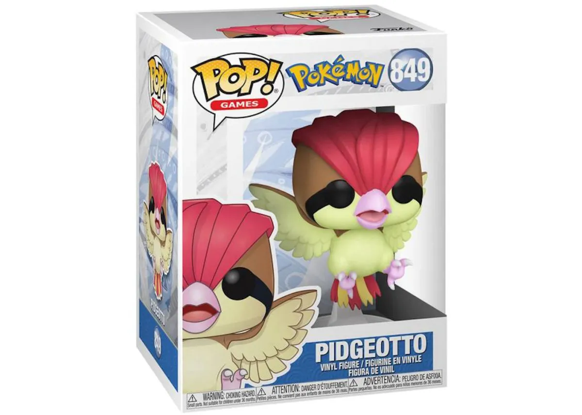 Pidgeotto Funko Pop displayed in box