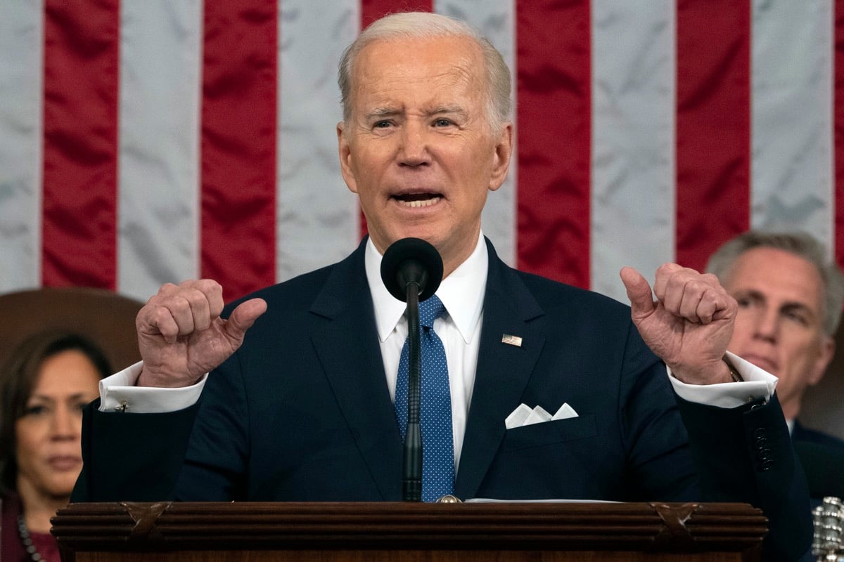 President Joe Biden delivers the State of the Union address on February 7, 2023