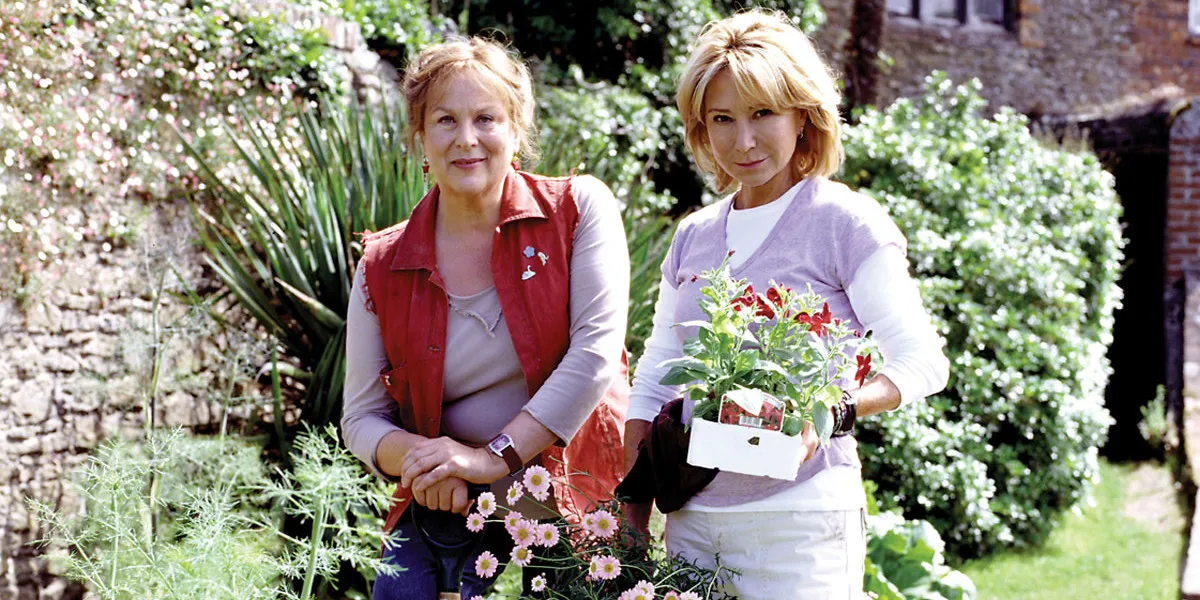 Felicity Kendal as Rosemary Boxer and Pam Ferris as Laura Thyme in Rosemary & Thyme