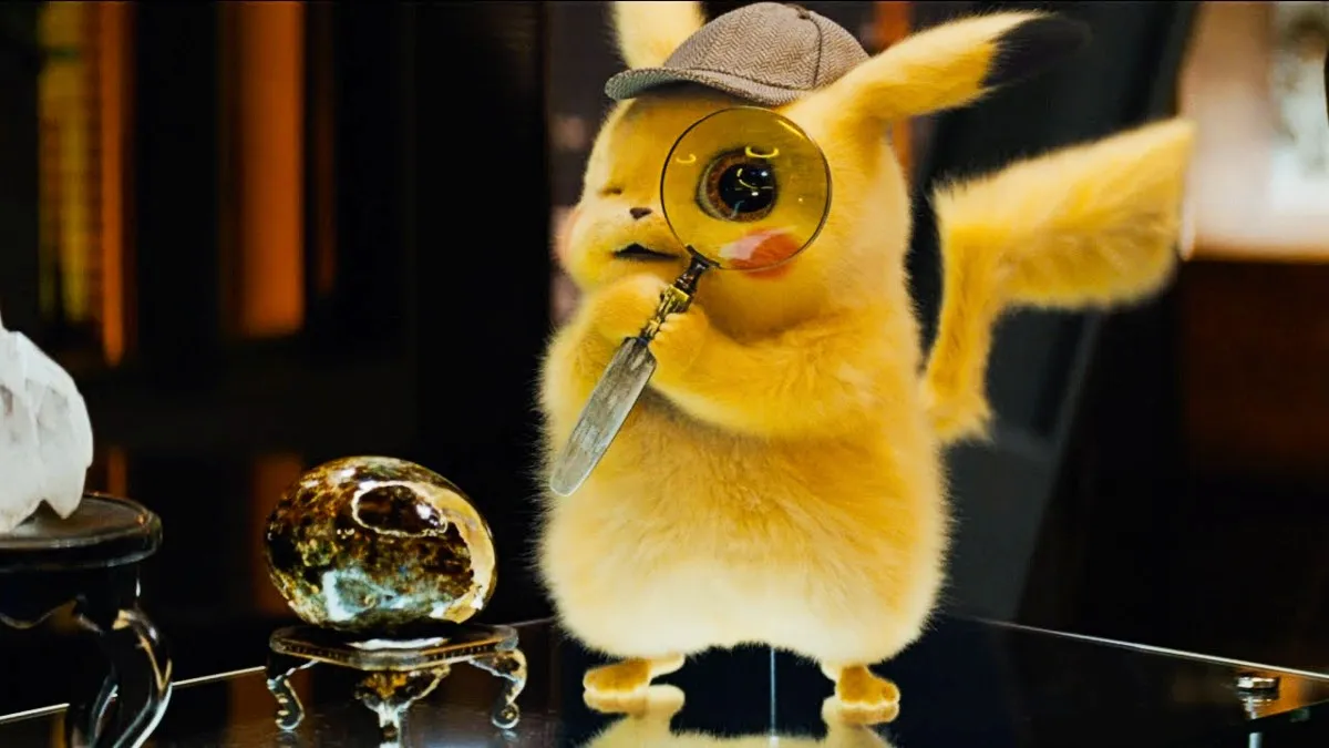 Ryan Reynolds as the voice of Pikachu in Detective Pikachu