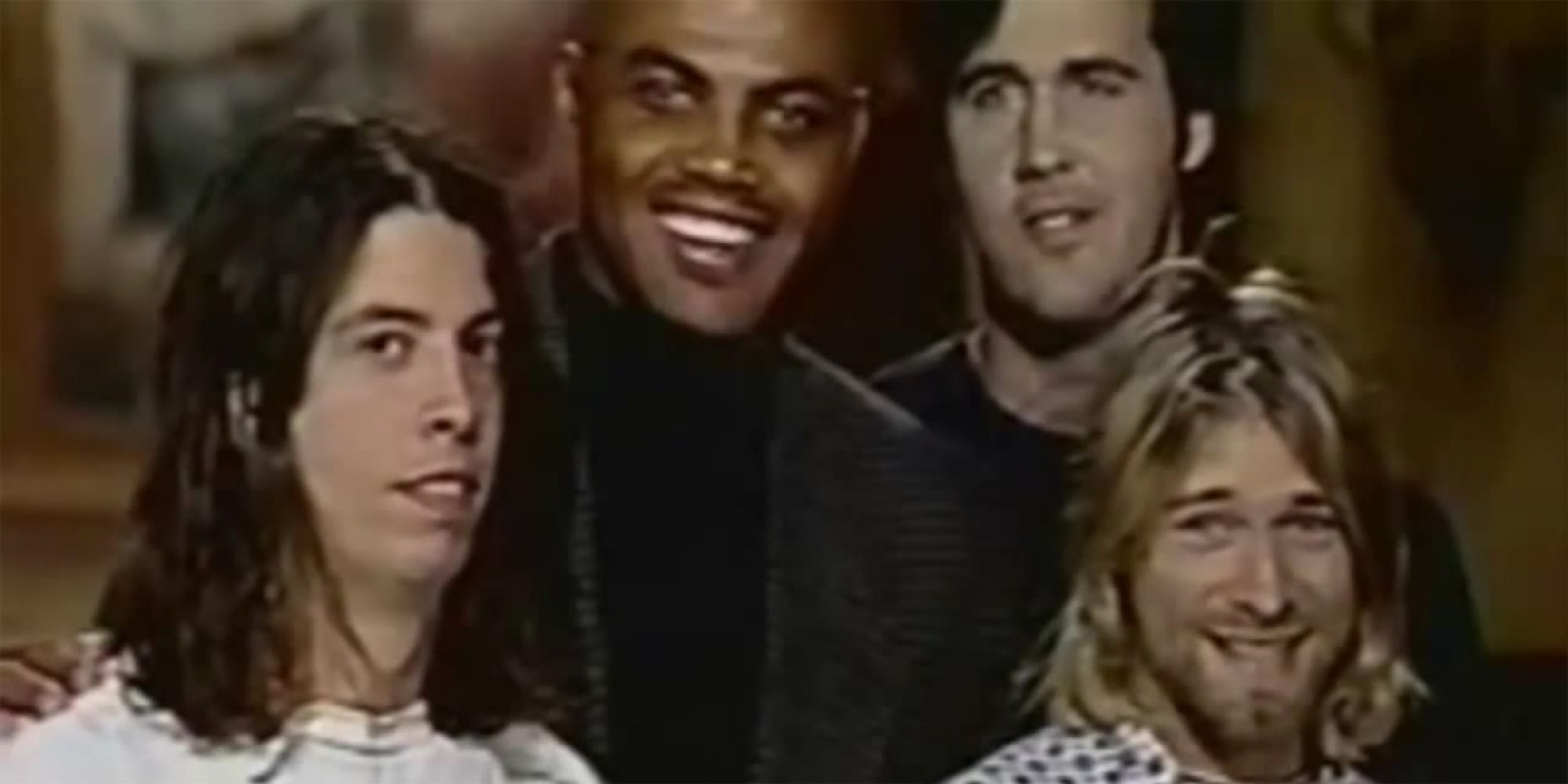 The wondrously infamous  promo featuring Charles Barkley and Nirvana, being incredibly awkward.
