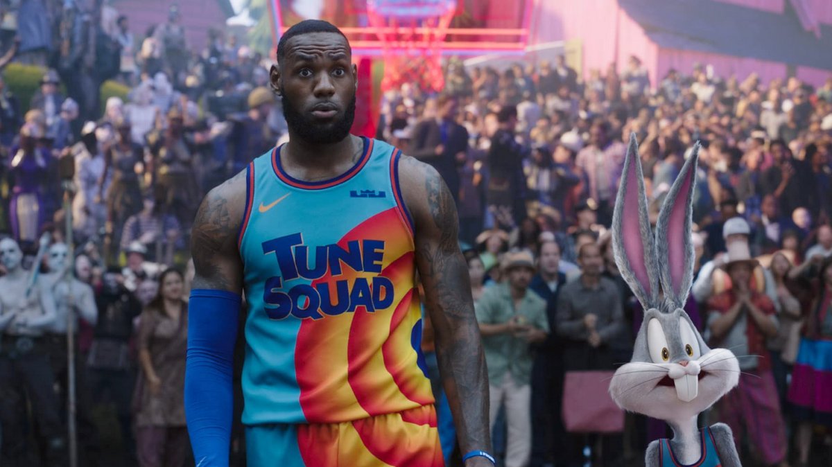 LeBron James and Bugs Bunny in Space Jam: A New Legacy (Warner Bros.)