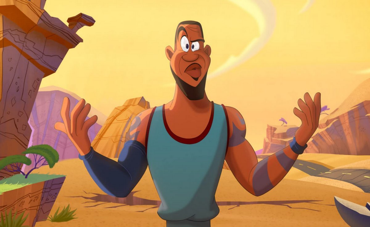 Animated LeBron James in Space Jam: A New Legacy