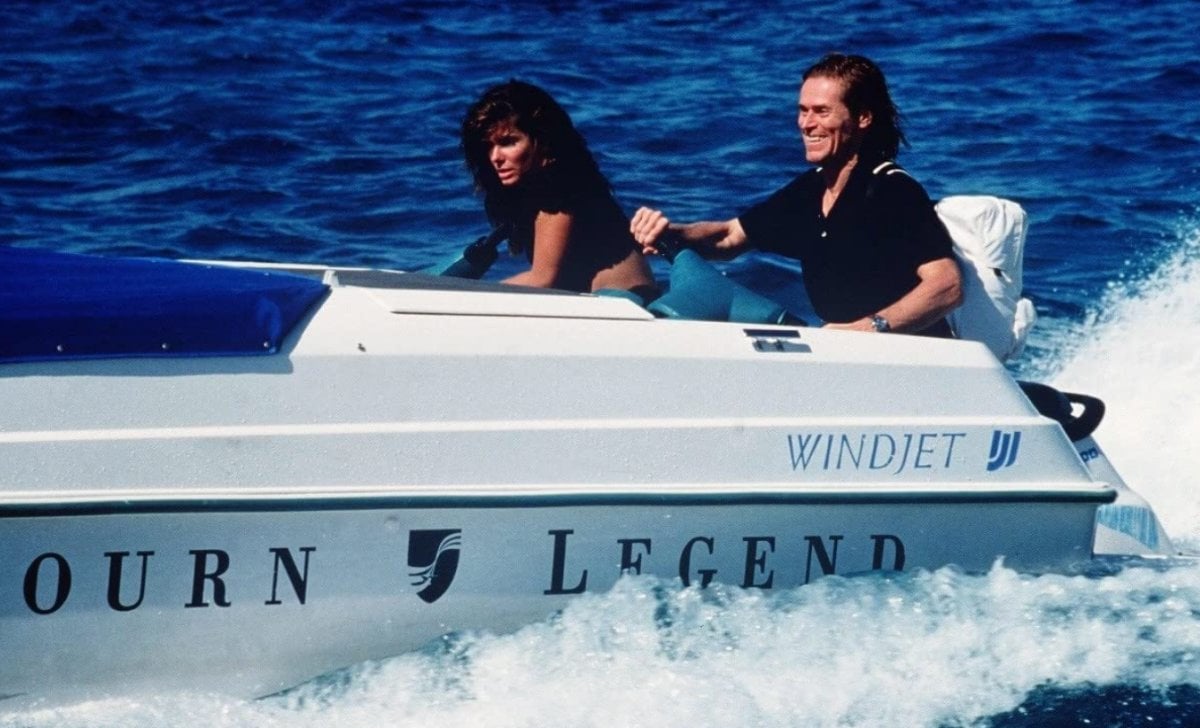 Sandra Bullock and Willem Dafoe aboard a boat in Speed 2: Cruise Control (20th Century Fox)