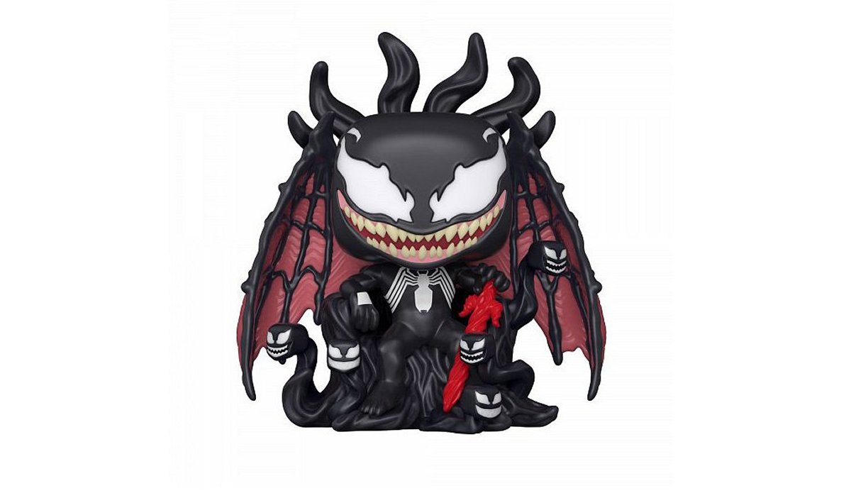 Venom on Throne Funko Pop, displayed out of box (Funko)