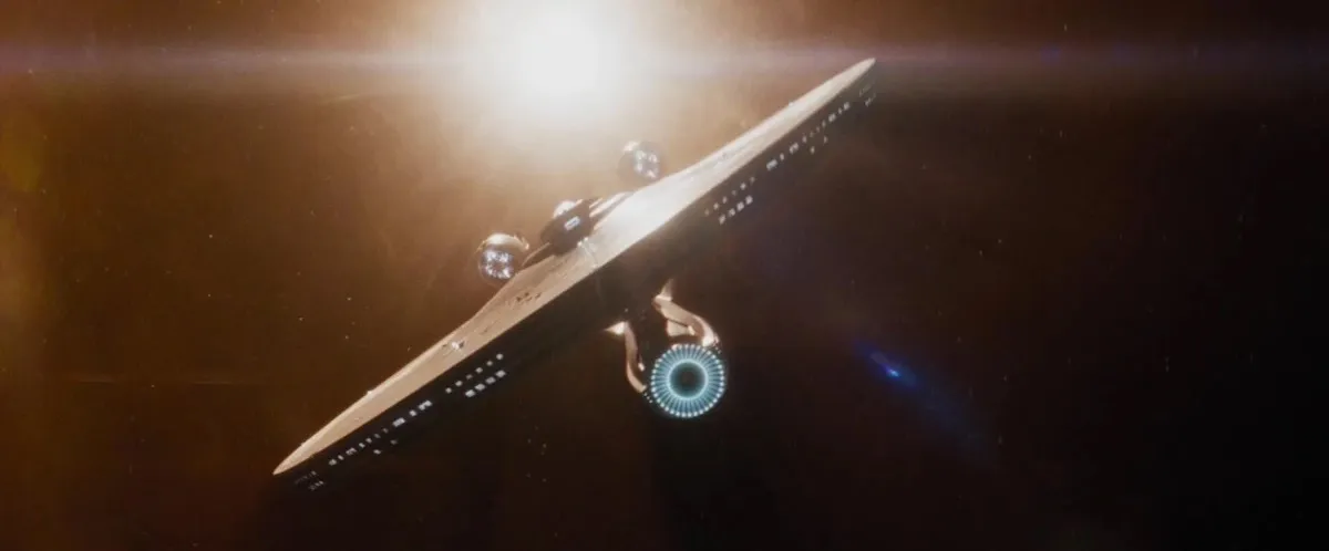 The USS Enterprise from 'Star Trek'