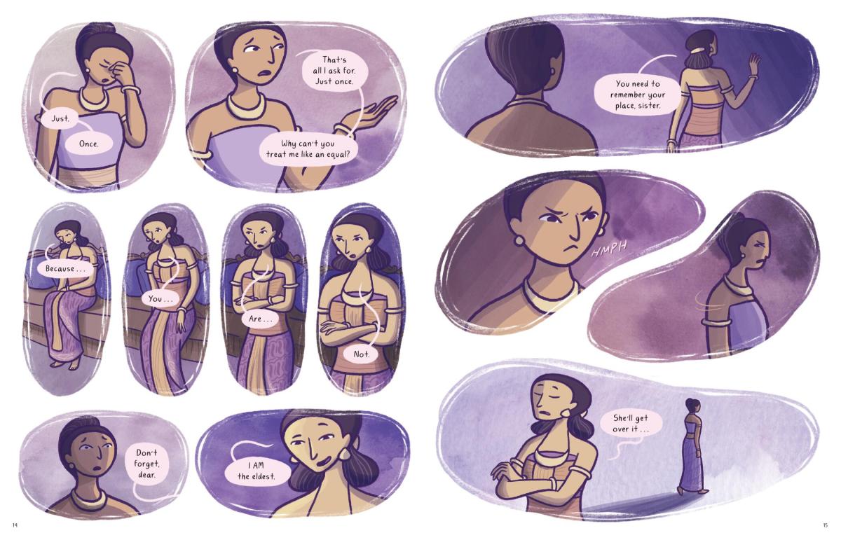 Page of "Stories of The Island" by Clar Angkasa.