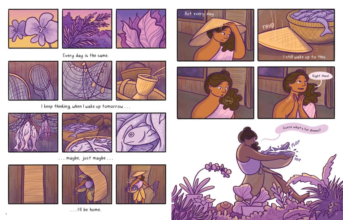 Page of "Stories of The Island" by Clar Angkasa.