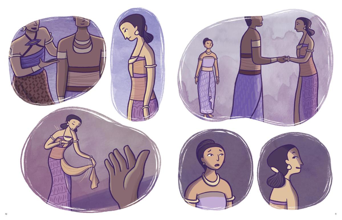 Page of "Stories of The Island" by Clar Angkasa.