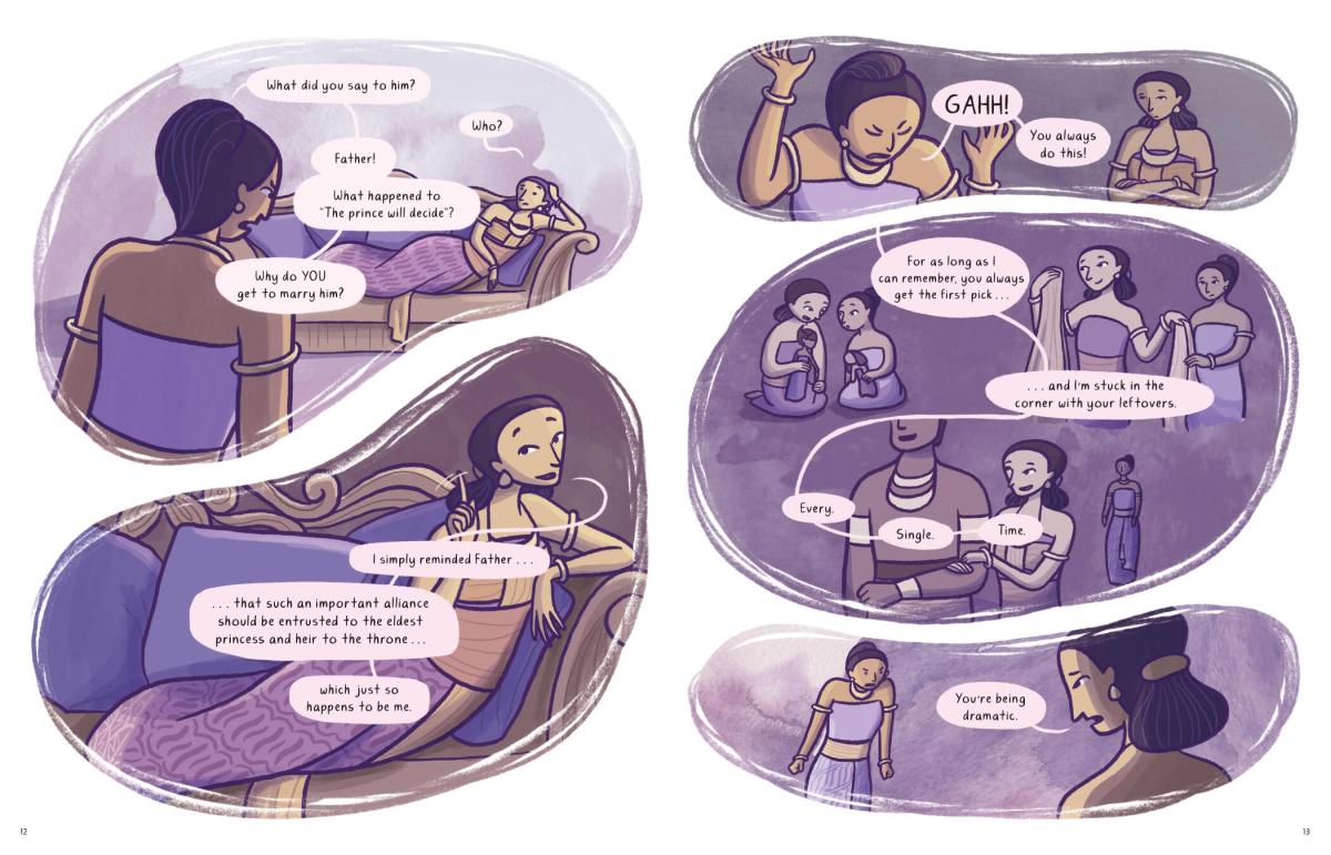 Page of "Stories of The Island" by Clar Angkasa.