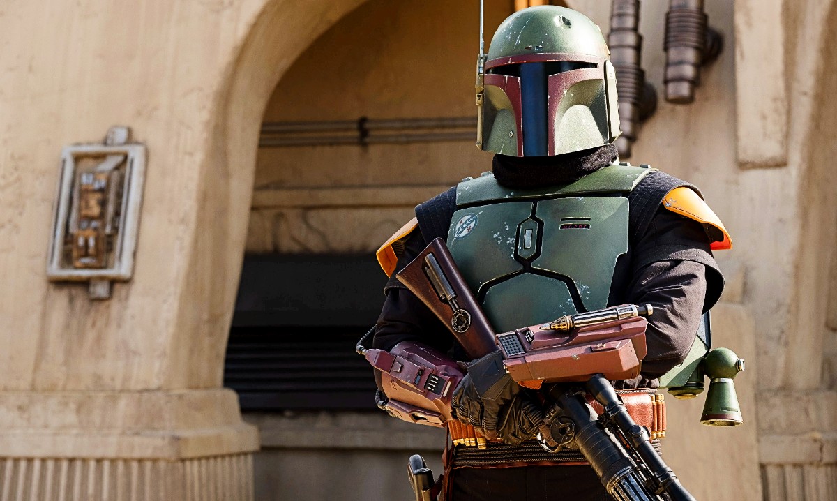 Temuera Morrison as Boba Fett in Beskar armor in The Book of Boba Fett