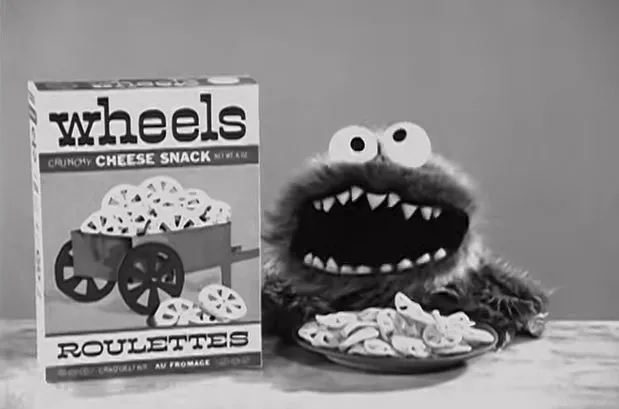 Cookie Monster in 1966 General Foods commerical.