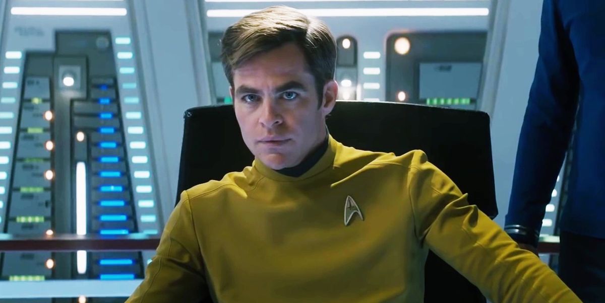 Chris Pine as Captain Kirk in Star Trek