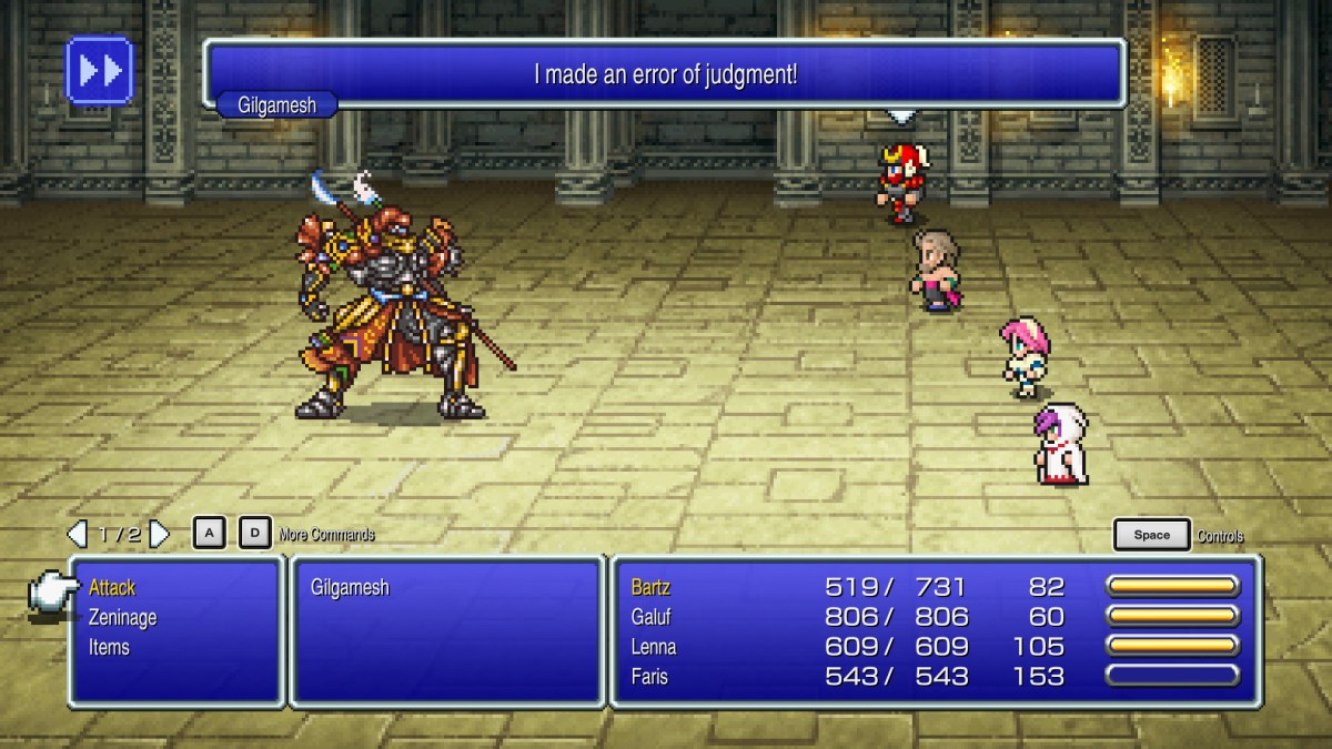 Bartz Klauser and his gang in battle