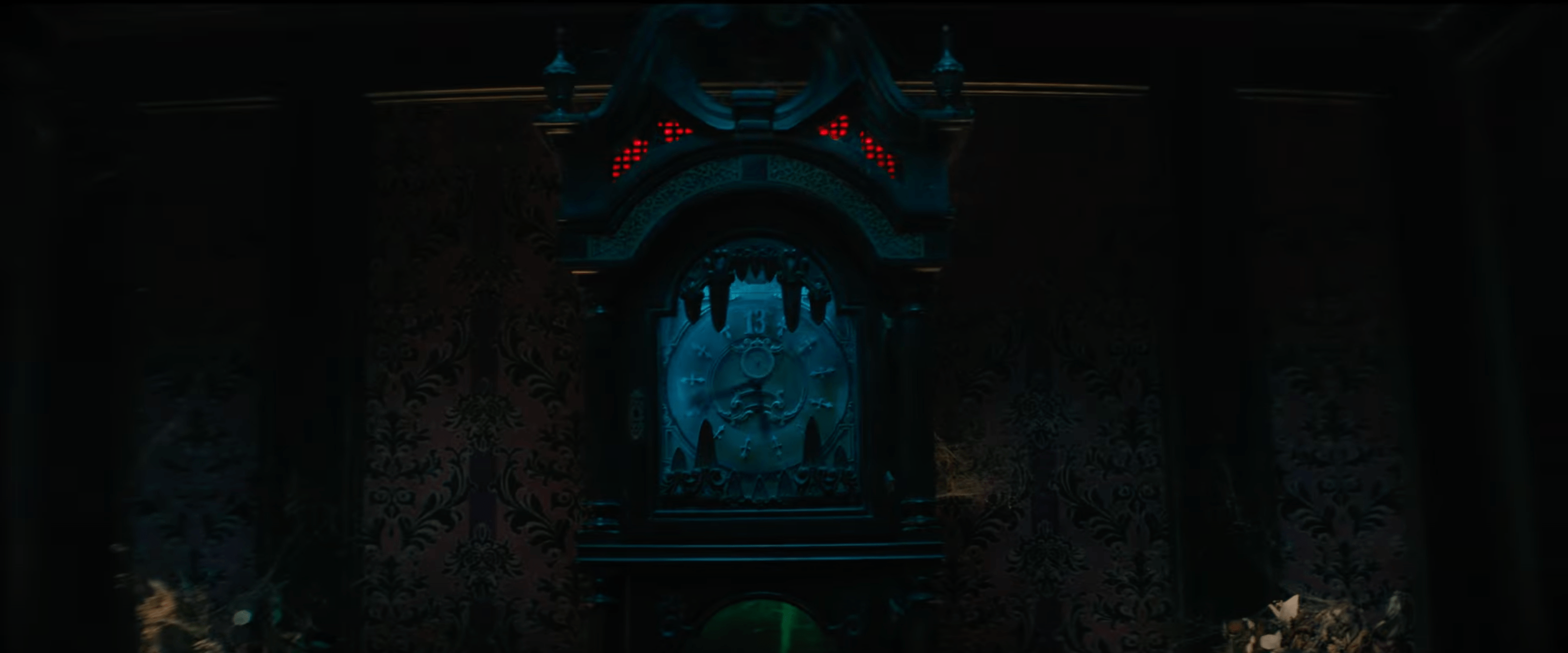 The grandfather clock from the haunted mansion trailer
