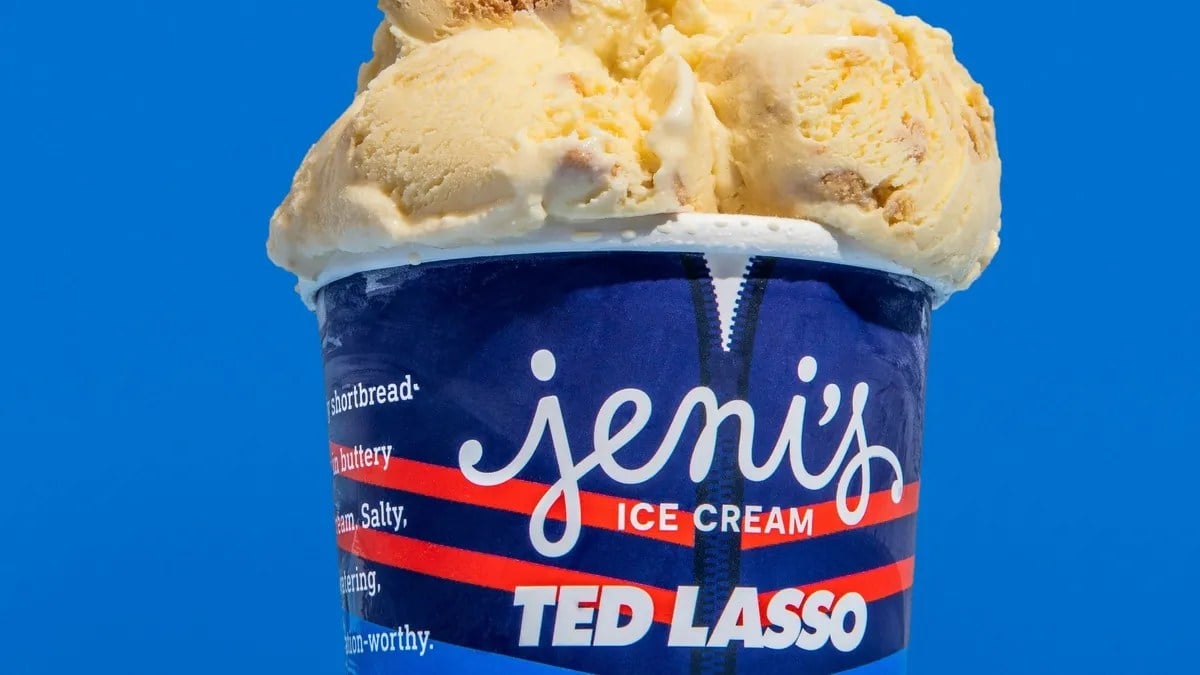 a pint of the Jeni's x Ted Lasso collaboration