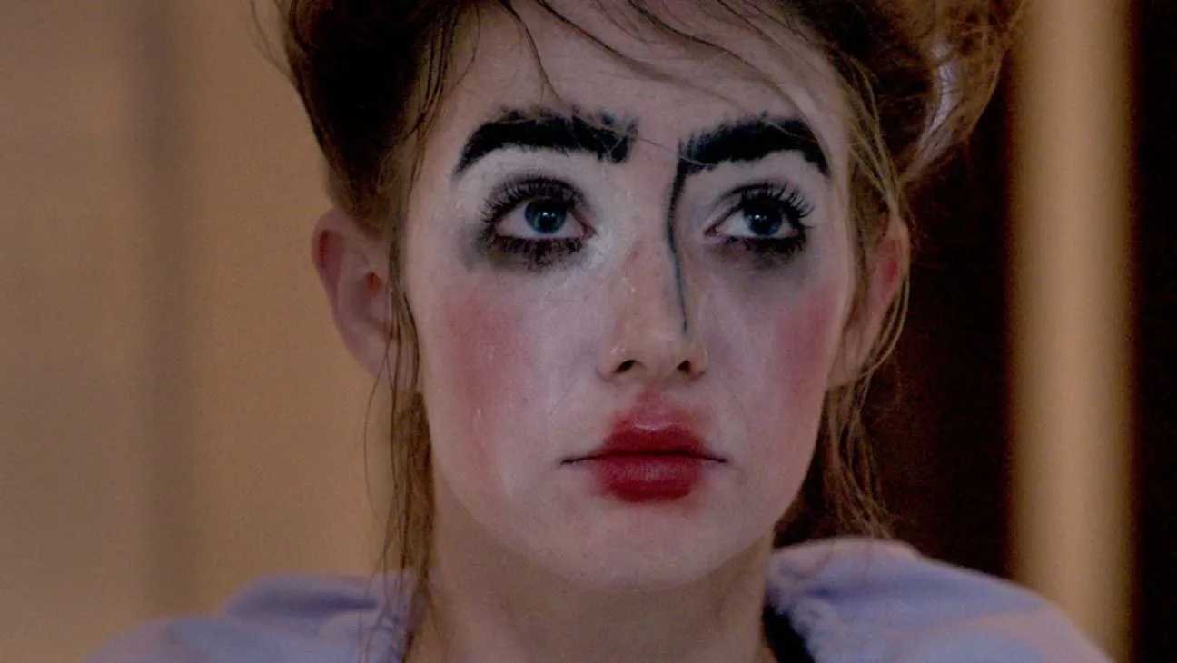 Clown makeup in Ladyworld. 