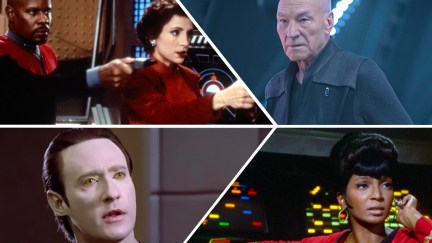 Clockwise from top left: 'Star Trek: Deep Space Nine,' 'Star Trek: Picard,' 'Star Trek: The Next Generation,' and 'Star Trek: The Original Series'
