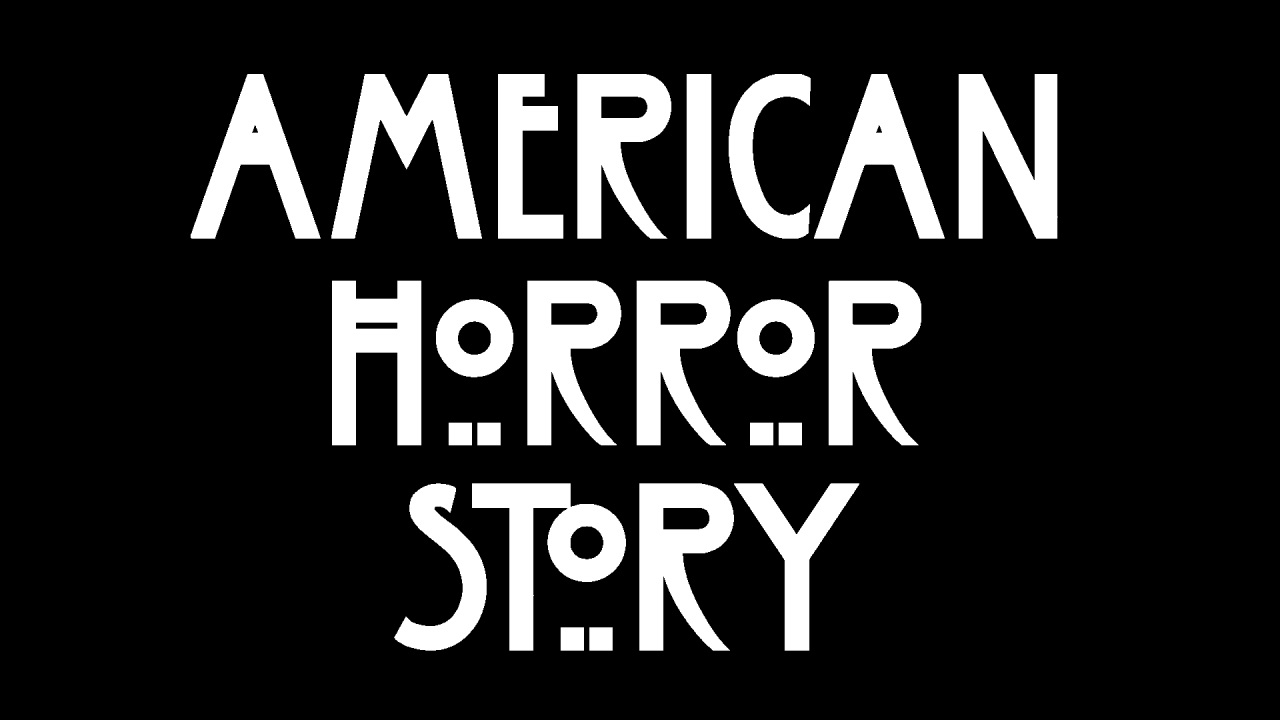 'American Horror Story' logo: white text on a black background