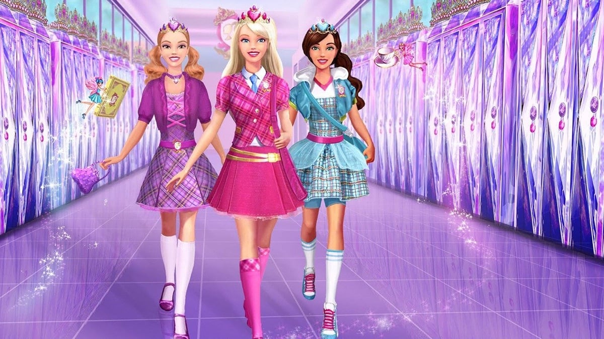 Barbie with her classmates in 'Barbie: Princess Charm School'