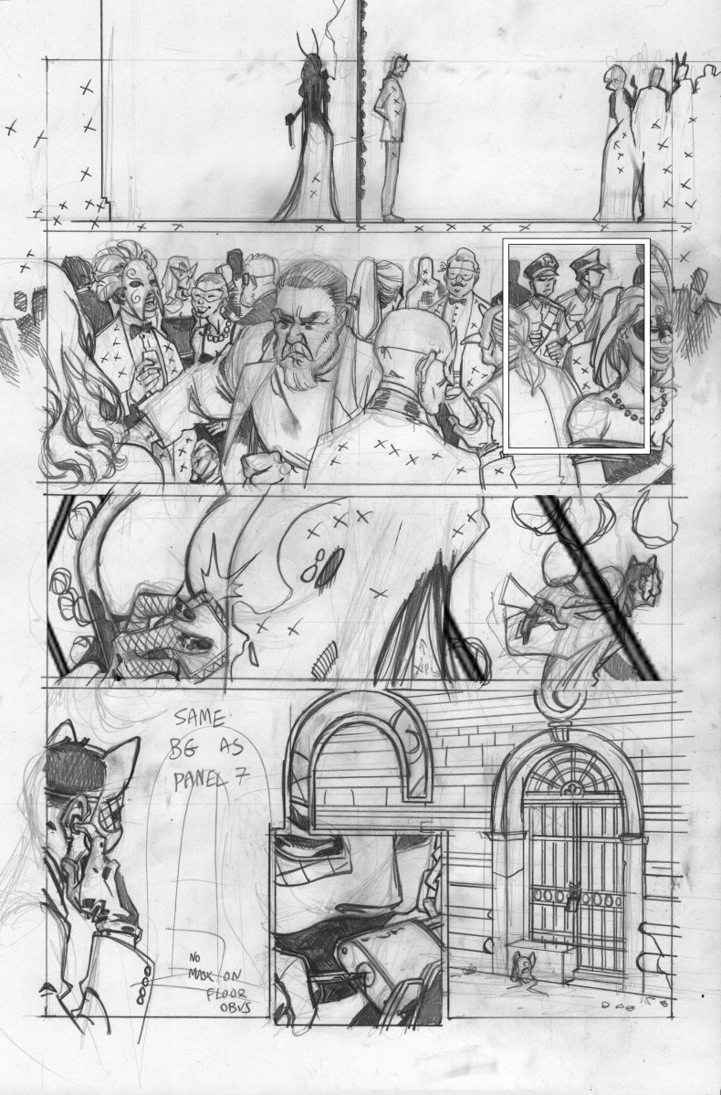 Cat Fight Page 8 Pencil