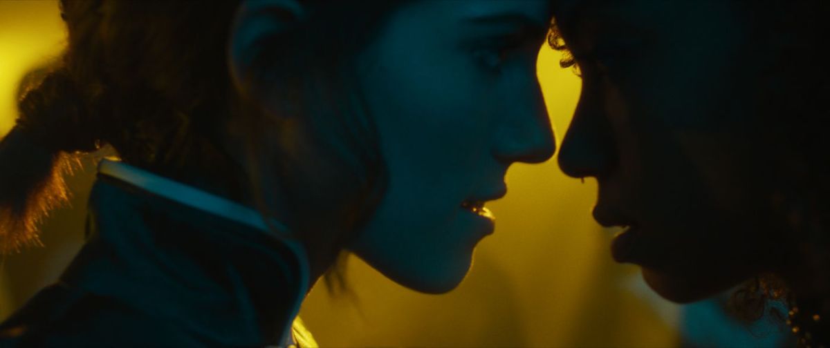 Charlotte and Lizzie being incredibly attracted to each other in The Perfection