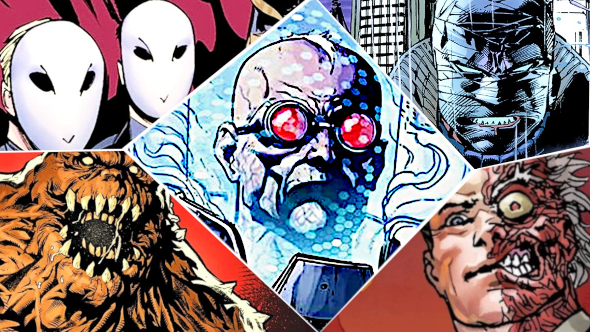 Court of Owls, Clayface, Mr. Freeze, Hush, and Two-Face in DC Comics