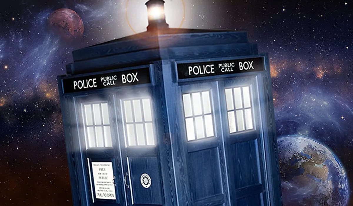 The TARDIS in space (BBC)