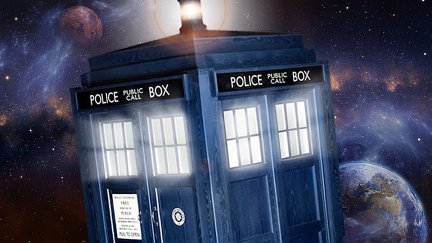 The TARDIS in space (BBC)