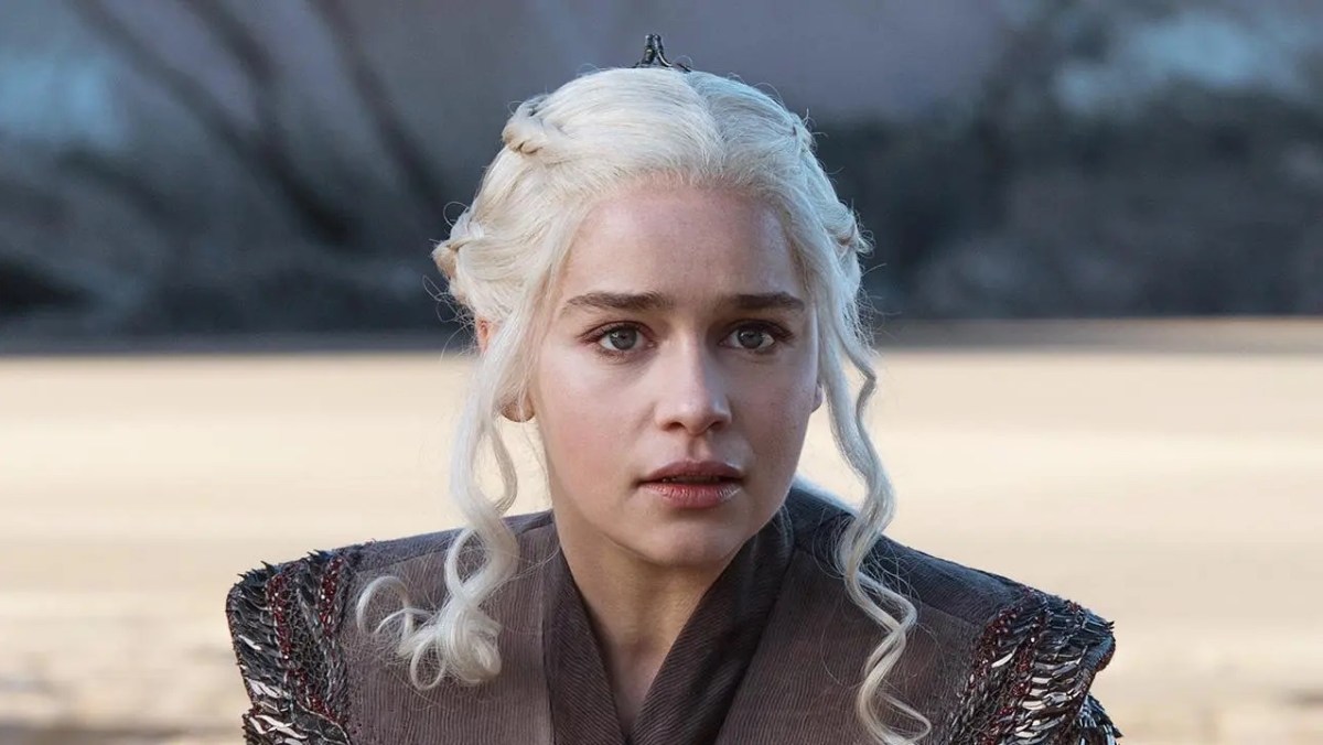 Daenerys Targaryen, played by Emilia Clarke, returns to her native Dragonstone in Game of Thrones