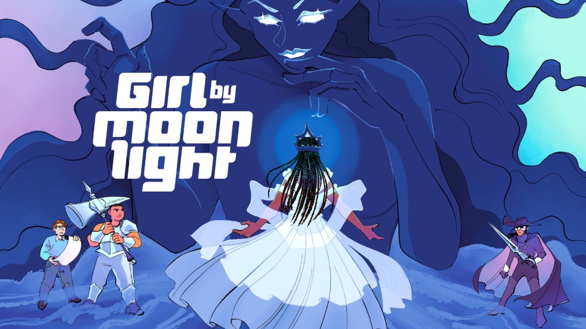 Girl By Moonlight illustration by Raven Warner.