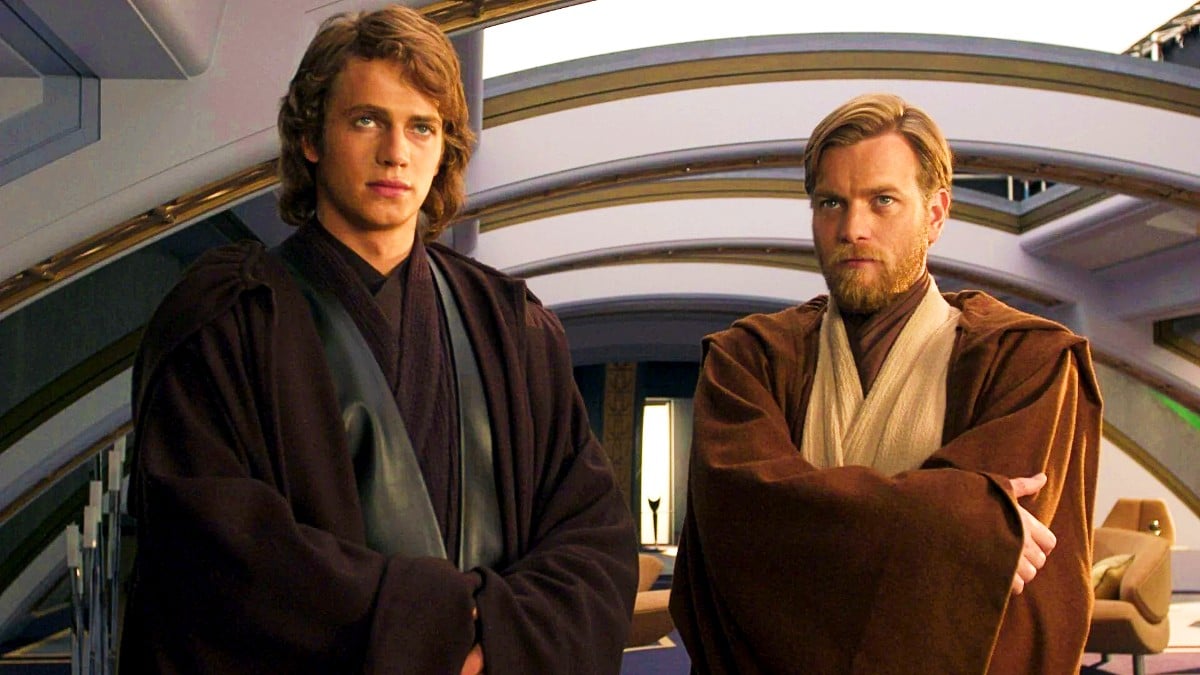 Hayden Christensen as Anakin and Ewan McGregor as Obi-Wan Kenobi in Star Wars: Revenge of the Sith